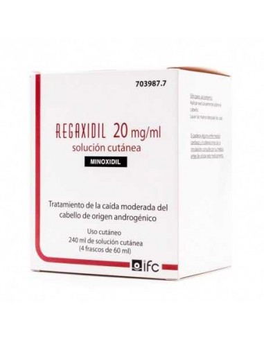 Minoxidil líquido para la perdida de pelo, caida del cabello.  Venta de medicamentos farmacias online baratos.