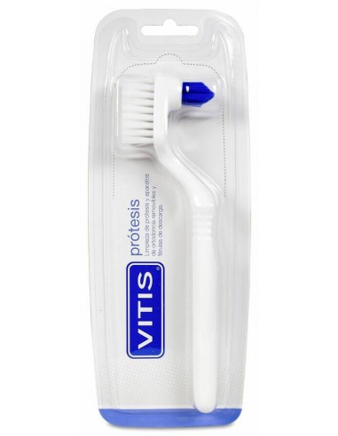 Cepillo para limpieza de dentaduras postizas y prótesis dentales